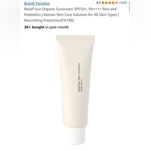 NIB 3 Box Bundle: Korean Sunscreen Rice + Probiotics SPF50+ PA++++ Cream